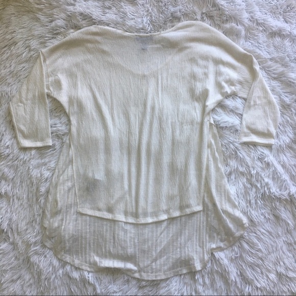 Jessica Simpson off white high low blouse Small - Picture 10 of 10